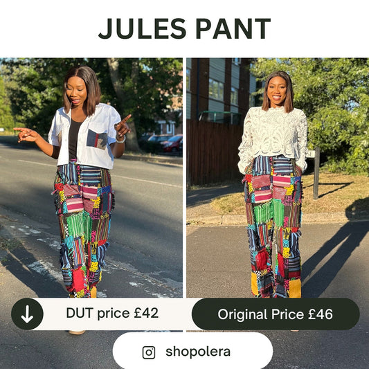 Jules Pant - Asooke patches trousers